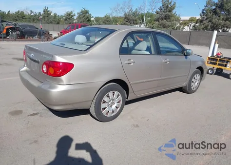 2004 Toyota Corolla Le z USA, uszkodzony, nr VIN 2T1BR32E84C290721